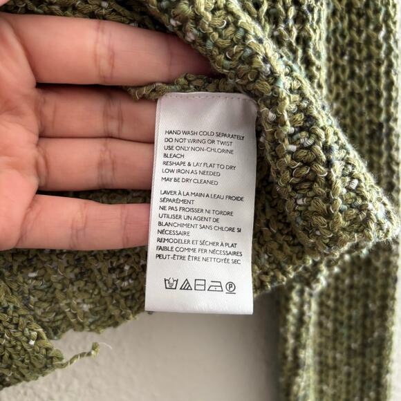 Urban Outfitters Kylie Knit Olive Green Cardigan Long Sleeve Hook Closure Sze XS - Picture 8 of 11